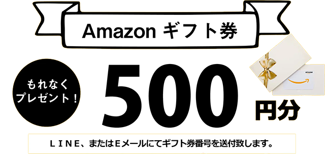 Amazonギフト券1,000円分プレゼント!